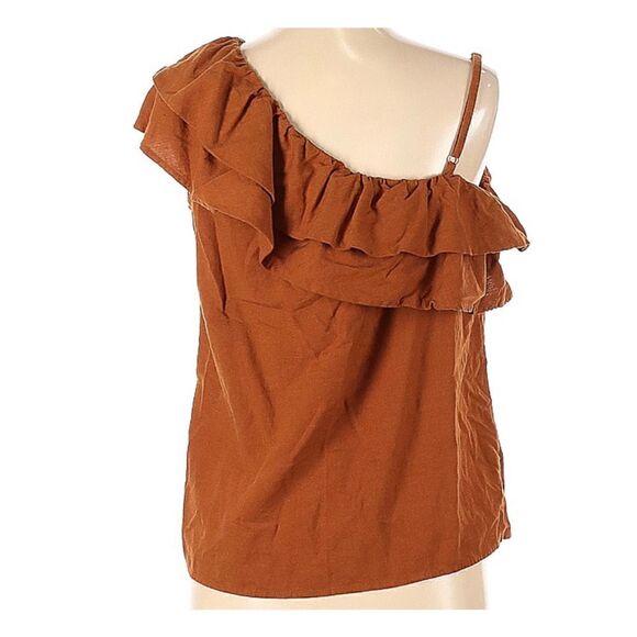 Linen| Old Navy| sleeveless top| Medium | ruffle | adjustable straps - Picture 2 of 11